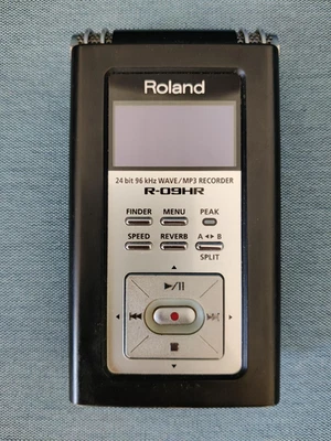 Roland MP3 RECORDER R-09HR DEFEKT 24 bit WAVE tragbarer Recorder FÜR BASTLER - Bild 1 von 4