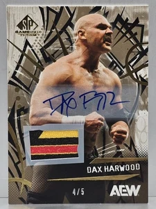 2025 UD AEW SP Game Used Dax Harwood FTR Autographed Premium Memorabilia /5 - Bild 1 von 2