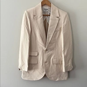 NEW ZADIG & VOLTAIRE violet tailleur lin blazer in poudre Size 38/M Linen Blend - Picture 1 of 16