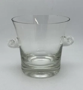 Kristall Wein Champagner Eiskübel Griffe Klar Glatt Glas 6 1/2 - Bild 1 von 13