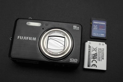 Fujifilm Digital Camera FinePix J110w 10.0MP Black Tested - Image 1 of 4