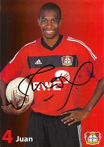 Juan Original Autogrammkarte Bayer Leverkusen - ca.10cm x 15cm - Picture 1 of 2