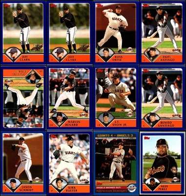Lote de tarjetas 2003 Topps San Francisco Giants (19) - Artículo imprescindible - ¡solo hoy! Foto 1 de 4