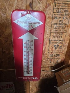 RARE 1950s Royal Crown Cola Advert Thermometer 25.5. x 10 Better Taste Donasco - Picture 1 of 11