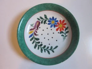 VINTAGE ROYAL BAVARIA HAND PAINTED FLORAL DESIGN SIEVE SERVING BOWL 8-3/8" WIDE - Picture 1 of 3