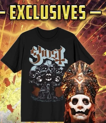 Ghost BC Band Papa SDCC 2025 Exclusiva PEQUEÑA CAMISETA NUEVA San Diego Comic Con Foto 1 de 4