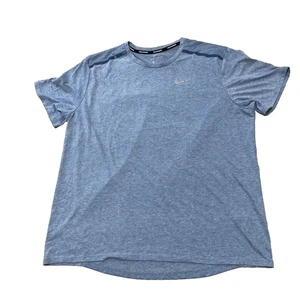 NIKE Running Shirt Men XL Light Blue Dri-Fit Vent Active Athletic Athleisure 44" - Picture 1 of 24