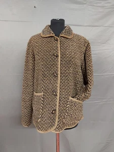 ORVIS brown fleecy jacket size S - Picture 1 of 4