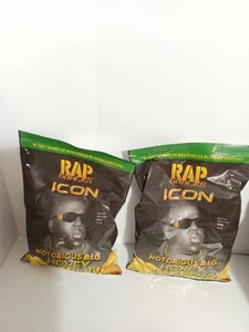 2 TÜTEN Rap Snacks ICON The Notorious B.I.G. Honig Jalapeno Kartoffelchips NEU  - Bild 1 von 3