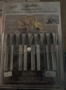 Spotpen Handcoloring Pens Group 1 for B&W Photo Coloring Starter 8 Pen Set - Picture 1 of 2