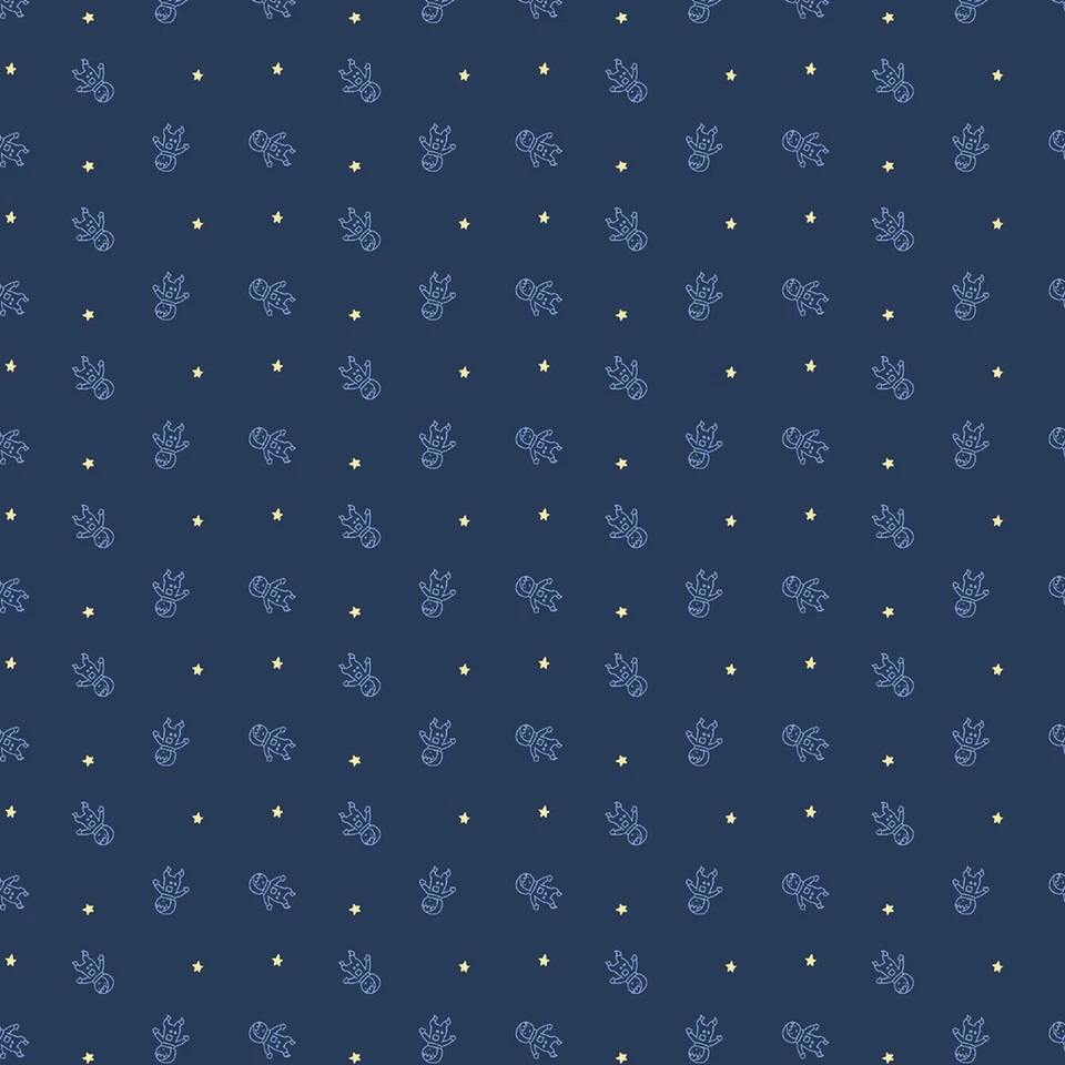 Tela para bebé infantil | Space Explorer Tiny Astronaut azul oscuro | Windham YARD Foto 1 de 1