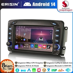 8G+128GB Android 14 Autoradio GPS Mercedes A/C/G/CLK Klasse W209 W203 Viano Vito - Bild 1 von 21