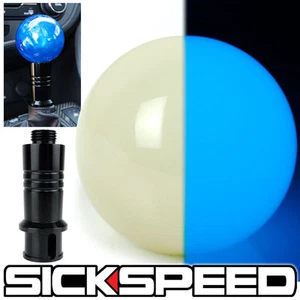BLUE GLOW IN DARK SHIFT KNOB & AUTO/AUTOMATIC ADAPTER FOR GEAR SHIFTER KIA - Bild 1 von 1