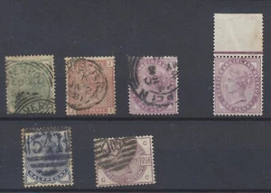 GB Stamps 1880-1883 SG 154;156;172;187;190 mint + Used CV £72.5 - Picture 1 of 2
