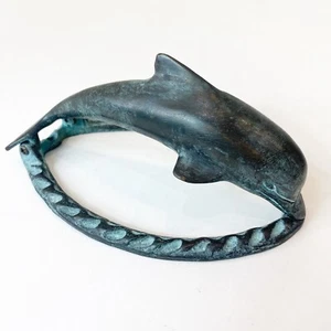SPI San Pacific Int’l Bronze Metall Delphin Türklopfer Strandhaus Cottagecore - Bild 1 von 15