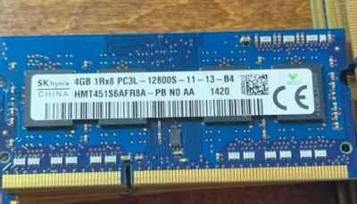 SK Hynix 4GB DDR3 (LOT OF 10) 1Rx8 PC3L-12800S Laptop Memory Ram HMT451S6BFR8A - Image 1 of 3