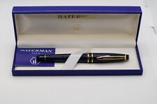 Waterman Expert MKI Blue Gold Trim Fountain Pen Fine Nib