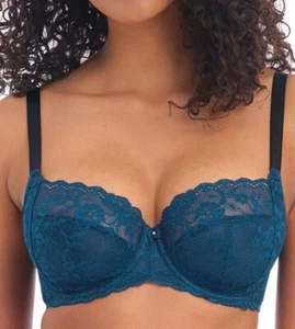 Freya Offbeat Bra Poseidon Size 36G Underwired Side Support Balcony Lace 5451 - Picture 1 of 12