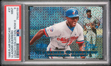 1998 FLAIR SHOWCASE LEGACY COLLECTION VLADIMIR GUERRERO ROW 0 # /100 PSA 9 POP 7