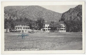1920er Castle Hot Springs, Arizona - ECHTFOTO Resort - Vintage Postkarte - Bild 1 von 2