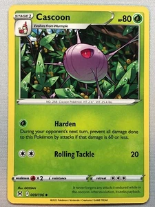 Pokemon Verlorener Ursprung Cascoon 9/196 NM/M  - Bild 1 von 1