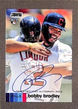 Bobby Bradley 2020 Topps Stadium Club Rookie Auto #ABBR Cleveland Indians RC