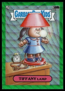 2021 Topps Chrome Garbage Pail Kids Series 4 Tiffany Lamp Green Wave /299 #148b - Picture 1 of 2