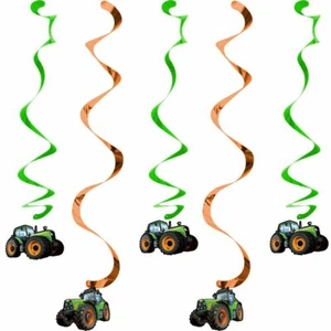 Tractor Time Hanging Dizzy Dangler Decorations, Assorted - 5 Count - Picture 1 of 1