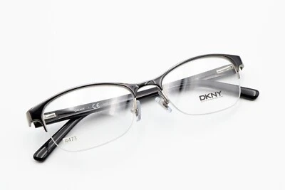 Marcos de media llanta DKNY DY 5641 1014 negro-plateado/negro 52-17-140 Flex R473 Foto 1 de 4