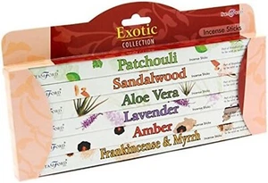 Stamford EXOTIC Räucherstäbchen Geschenkpackung 6er Set verschiedene Hausaroma Düfte - Bild 1 von 2