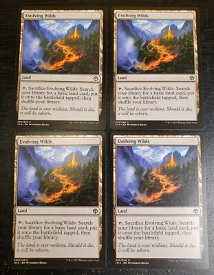 4x Evolving Wilds Iconic Masters 2017 Mtg Magic Sacrifice Land Card 235 - Image 1 of 4