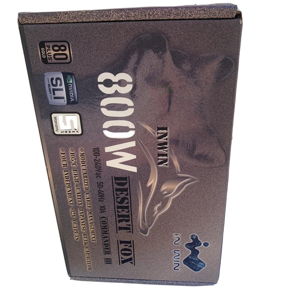 InWin Commander III 800W 80 PLUS Gold Gamer Power Supply - Image 1 of 4