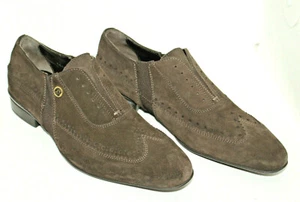 CESARE PACIOTTI men shoes sz 6 Europe 38.5 brown suede S8296 - Picture 1 of 6