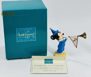 DISNEY WDCC - MICKEY'S NEPHEW - SOUND THE TRUMPETS - STATUE MIB W/ COA🔥 - Picture 1 of 5