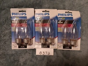 6 Philips DuraMax 40W Bent Tip BA9.5 Bulbs - Picture 1 of 2