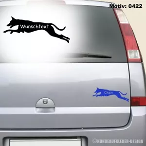 Podenco Autoaufkleber 10cm inkl. Wunschtext / Hundename Aufkleber Hundeaufkleber - Bild 1 von 4