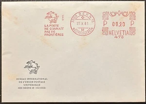 Medidor Suiza Berna 478 UPU; tópico de la ONU *d - Imagen 1 de 2