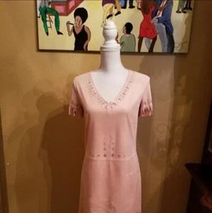 Chelsea and Violet Pink Slip On Dress - Picture 1 of 5