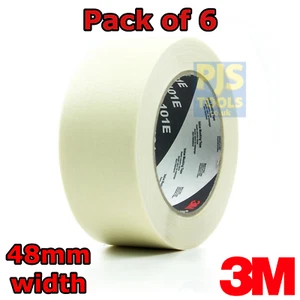 6 x 3m 101E scotch masking tape 48mm 50m painters tape - Picture 1 of 1
