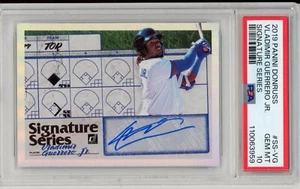 2019 PANINI DONRUSS VLADIMIR GUERRERO JR. SERIE FIRMA AUTO RC PSA 10 - Foto 1 di 2