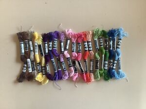 20 Different DMC Flower Thread 