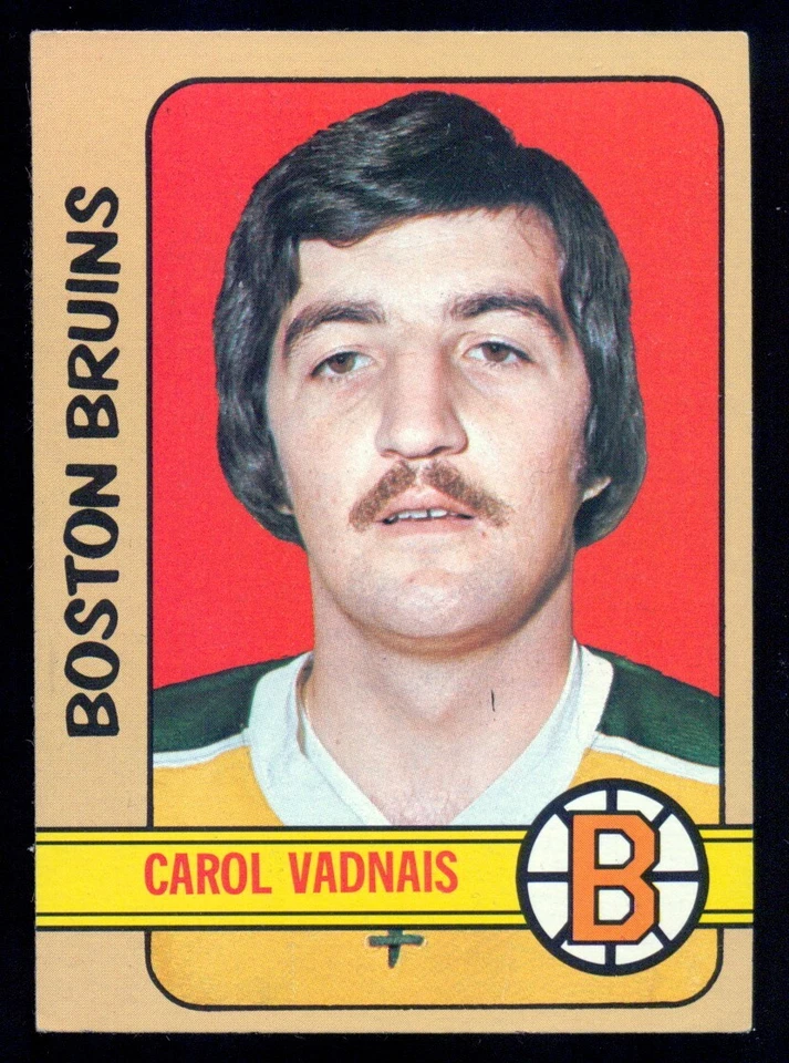 1972-73 TOPPS HOCKEY NHL #85 Carol Vadnais NM  BOSTON BRUINS Card - Image 1 of 2