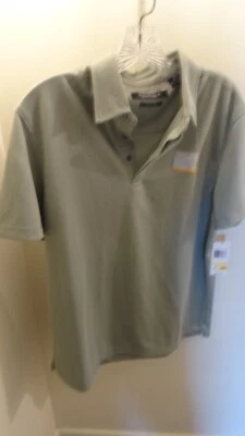 Polo de golf Axist Performance verde manga corta calce ajustado para hombre mediano. Nuevo con etiquetas Foto 1 de 4