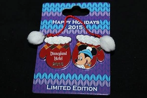 Disney Pins - 2015 - Holiday Mittens - Disneyland Hotel - LE1000 - Picture 1 of 5