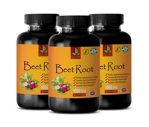 Heart health - BEET ROOT - Smooth vibes 3 Bottle 180 Capsules - Picture 1 of 8