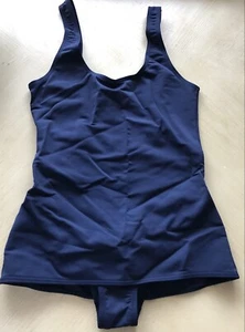 Auth Vintage Chanel Boutique Navy Blue Swimwear Size 40 - Picture 1 of 8