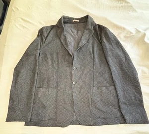 Armani Collezioni Unlined Sport Coat Blazer Men’s Eu 56 Us 46 Black Lightweight - Picture 1 of 13