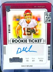 2021 Panini Contenders - Rookie Ticket Dax Milne #261 - Bild 1 von 2