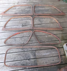 1946 1947 1948 CHEVROLET 4 DOOR SEDAN WINDOW GARNISH SET 7 PCS. ORIGINALS GM - Picture 1 of 7