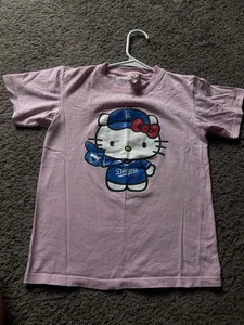 Kawaii Kids Dodger Hello Kitty Shirt! Size XL In Kids! - Picture 1 of 2